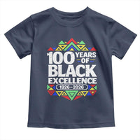 100 Years of Black Excellence 1926 2026 Toddler T Shirt African Tribal Pattern Heritage Celebrating Black History