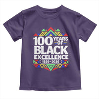 100 Years of Black Excellence 1926 2026 Toddler T Shirt African Tribal Pattern Heritage Celebrating Black History