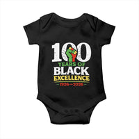 100 Years of Black Excellence 1926 2026 Baby Onesie Pan-African Raised Fist Pride Honoring Black History Legacy