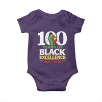 100 Years of Black Excellence 1926 2026 Baby Onesie Pan-African Raised Fist Pride Honoring Black History Legacy