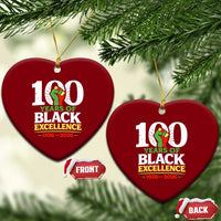 100 Years of Black Excellence 1926 2026 Ceramic Ornament Pan-African Raised Fist Pride Honoring Black History Legacy