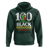 100 Years of Black Excellence 1926 2026 Hoodie Pan-African Raised Fist Pride Honoring Black History Legacy