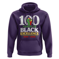 100 Years of Black Excellence 1926 2026 Hoodie Pan-African Raised Fist Pride Honoring Black History Legacy