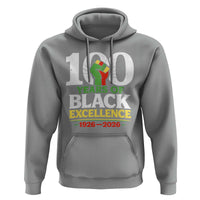 100 Years of Black Excellence 1926 2026 Hoodie Pan-African Raised Fist Pride Honoring Black History Legacy