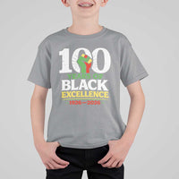 100 Years of Black Excellence 1926 2026 T Shirt For Kid Pan-African Raised Fist Pride Honoring Black History Legacy