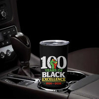 100 Years of Black Excellence 1926 2026 Tumbler Cup Pan-African Raised Fist Pride Honoring Black History Legacy