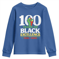 100 Years of Black Excellence 1926 2026 Youth Sweatshirt Pan-African Raised Fist Pride Honoring Black History Legacy