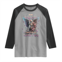 Gothic Skeleton Roses Raglan Shirt In My Next Life I Want To Be The Karma Fairy Pink