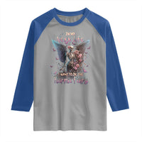 Gothic Skeleton Roses Raglan Shirt In My Next Life I Want To Be The Karma Fairy Pink