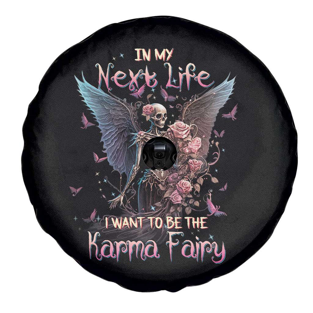 Fairy Skeleton Spare Tire Cover In My Next Life I Want To Be The Karma Rose Angel Skull