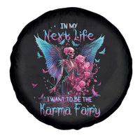 Fairy Skeleton Spare Tire Cover In My Next Life I Want To Be The Karma Colorful Rose Angel Skull