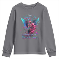 Gothic Skeleton Roses Youth Sweatshirt In My Next Life I Want To Be The Karma Fairy