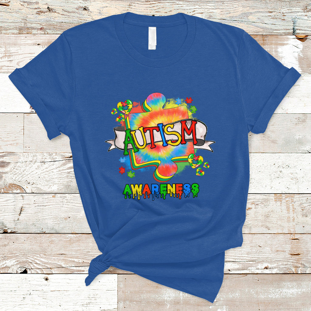 Be Kind Autism Awareness Puzzle Piece Support Autistic Autism T Shirt - Wonder Print Shop