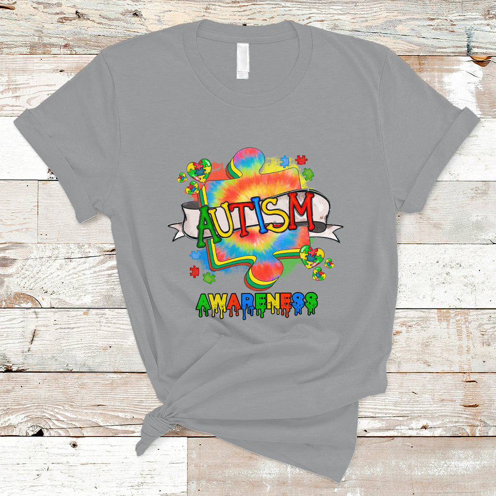 Be Kind Autism Awareness Puzzle Piece Support Autistic Autism T Shirt - Wonder Print Shop