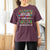 Autism Mom Who Never Gives Up Messy Bun Support Autistic Autism Awareness Month T Shirt For Women - Wonder Print Shop