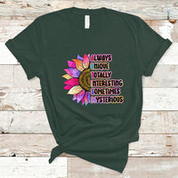 Autism Meaning Always Unique Totally Interesting Sometimes Mysterious Embrace Autistic Autism Awareness T Shirt - Wonder Print Shop
