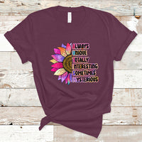 Autism Meaning Always Unique Totally Interesting Sometimes Mysterious Embrace Autistic Autism Awareness T Shirt - Wonder Print Shop
