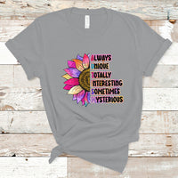 Autism Meaning Always Unique Totally Interesting Sometimes Mysterious Embrace Autistic Autism Awareness T Shirt - Wonder Print Shop