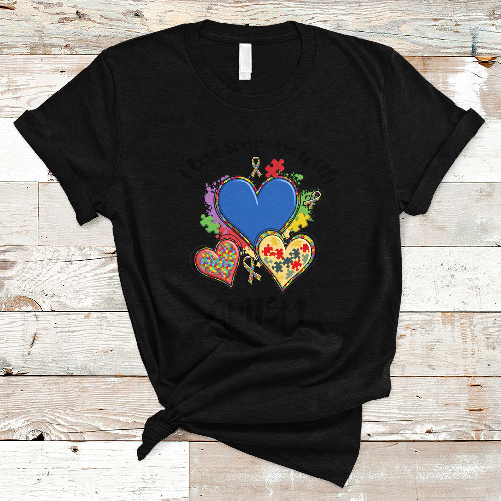 I Love Someone With Autism Support Squad Heart Support Autistic Autism Awareness T Shirt - Wonder Print Shop