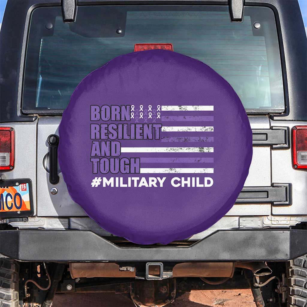 Military Child Born Resilient Tough Spare Tire Cover Month Of The Military Kids Army Soldier American Flag