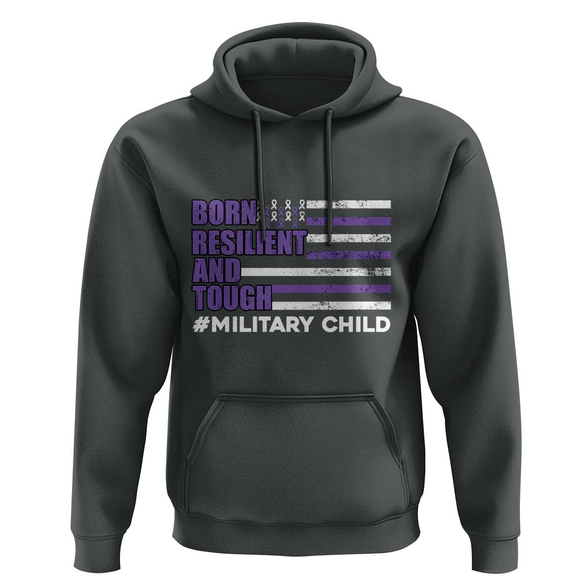 Military Child Born Resilient Tough Hoodie Month Of The Military Kids Army Soldier American Flag