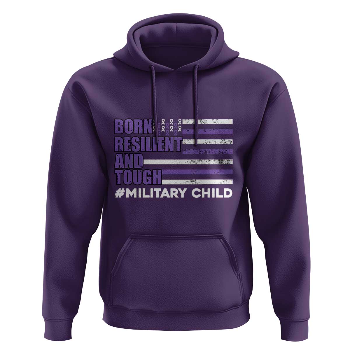 Military Child Born Resilient Tough Hoodie Month Of The Military Kids Army Soldier American Flag