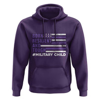 Military Child Born Resilient Tough Hoodie Month Of The Military Kids Army Soldier American Flag