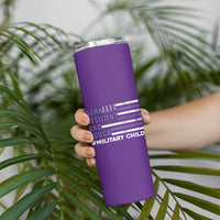 Military Child Born Resilient Tough Skinny Tumbler Month Of The Military Kids Army Soldier American Flag
