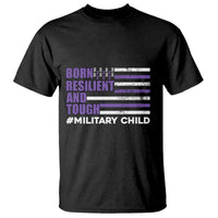 Military Child Born Resilient Tough T Shirt Month Of The Military Kids Army Soldier American Flag