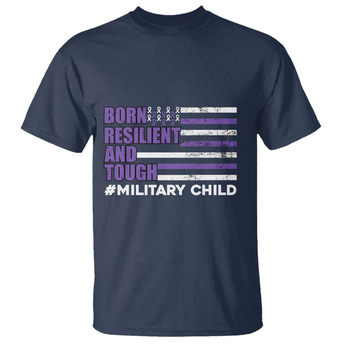Military Child Born Resilient Tough T Shirt Month Of The Military Kids Army Soldier American Flag
