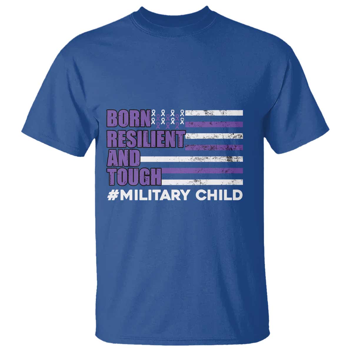 Military Child Born Resilient Tough T Shirt Month Of The Military Kids Army Soldier American Flag