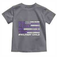 Military Child Born Resilient Tough Toddler T Shirt Month Of The Military Kids Army Soldier American Flag