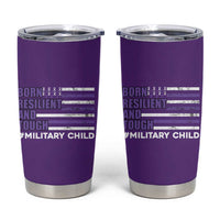 Military Child Born Resilient Tough Tumbler Cup Month Of The Military Kids Army Soldier American Flag