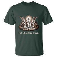 God Bless Pope Francis T Shirt Memorial Angel Catholic Faith & Unity