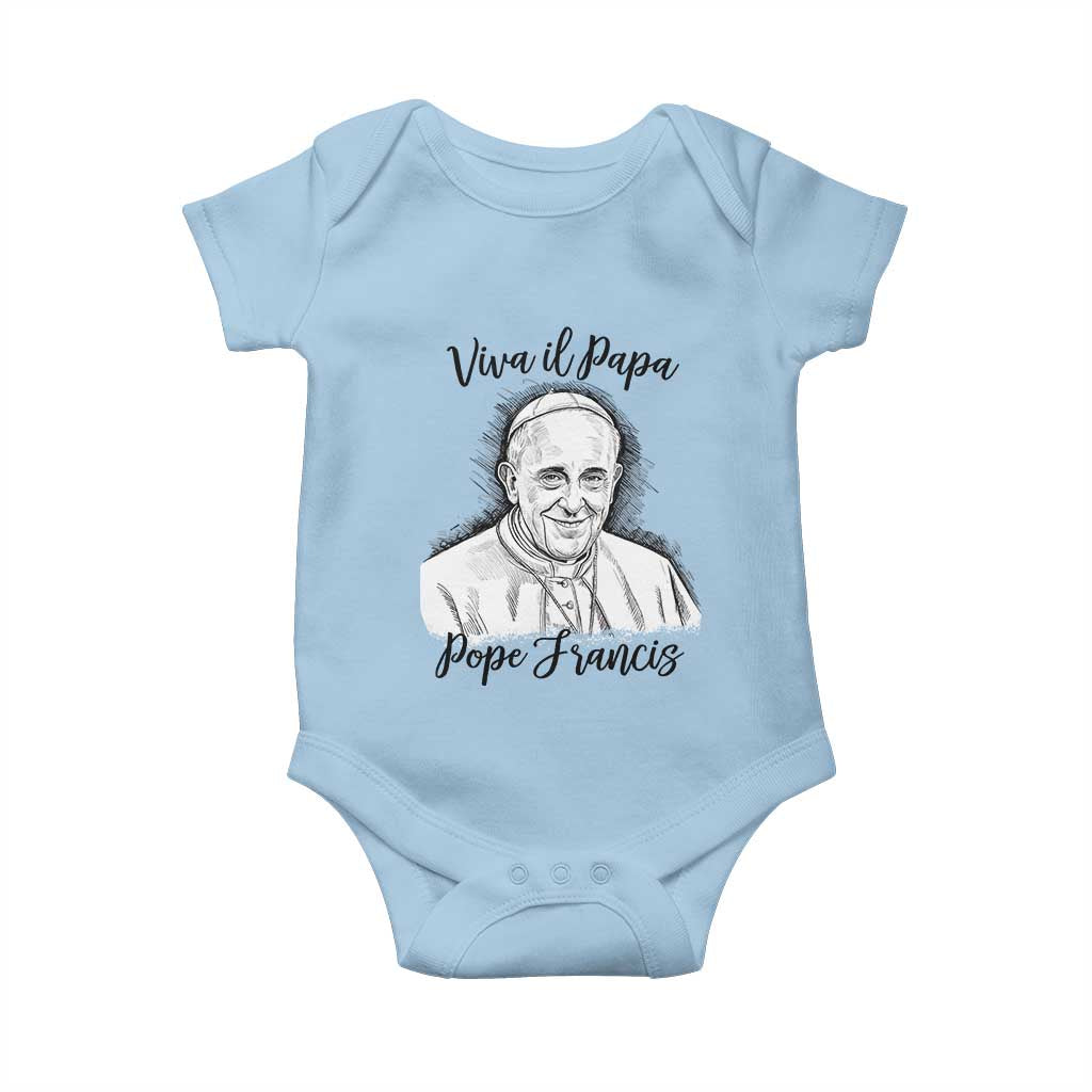 Viva il Papa Pope Francis Baby Onesie Thank You Papa Catholic Tribute