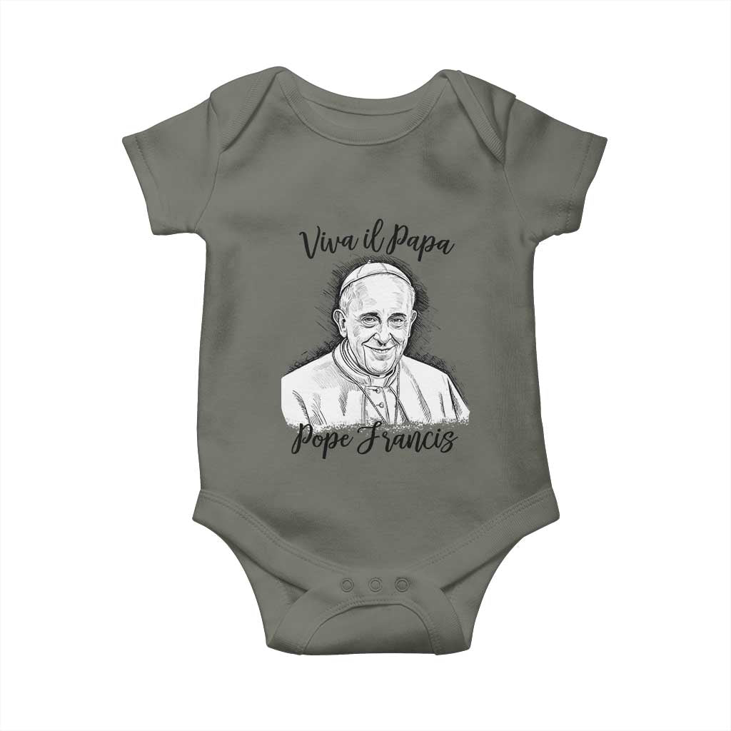 Viva il Papa Pope Francis Baby Onesie Thank You Papa Catholic Tribute