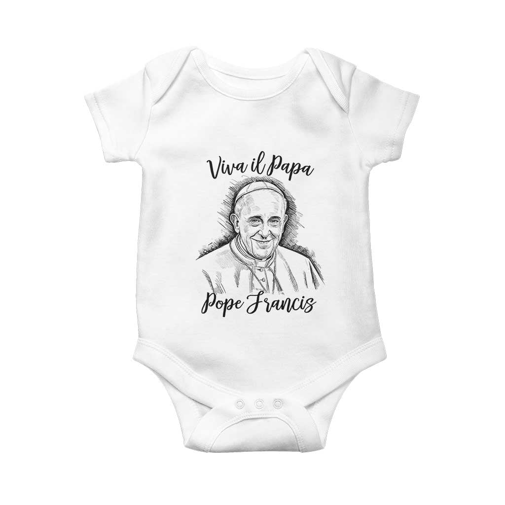 Viva il Papa Pope Francis Baby Onesie Thank You Papa Catholic Tribute