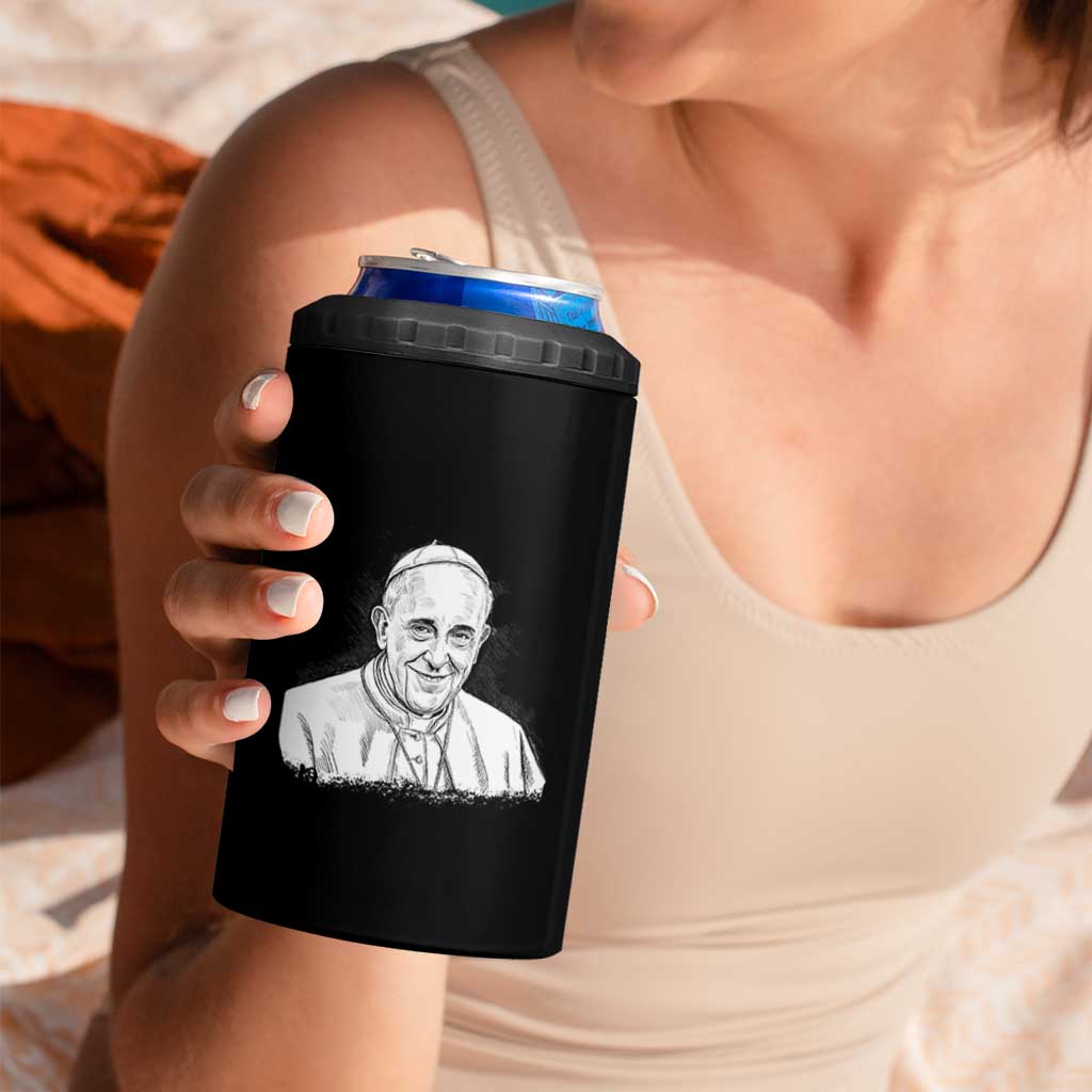 Viva il Papa Pope Francis 4 in 1 Can Cooler Tumbler Thank You Papa Catholic Tribute