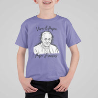 Viva il Papa Pope Francis T Shirt For Kid Thank You Papa Catholic Tribute
