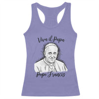 Viva il Papa Pope Francis Racerback Tank Top Thank You Papa Catholic Tribute