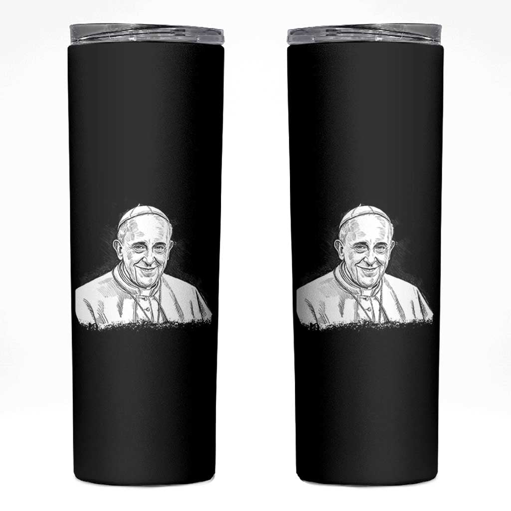 Viva il Papa Pope Francis Skinny Tumbler Thank You Papa Catholic Tribute