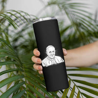 Viva il Papa Pope Francis Skinny Tumbler Thank You Papa Catholic Tribute