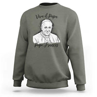 Viva il Papa Pope Francis Sweatshirt Thank You Papa Catholic Tribute
