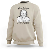 Viva il Papa Pope Francis Sweatshirt Thank You Papa Catholic Tribute
