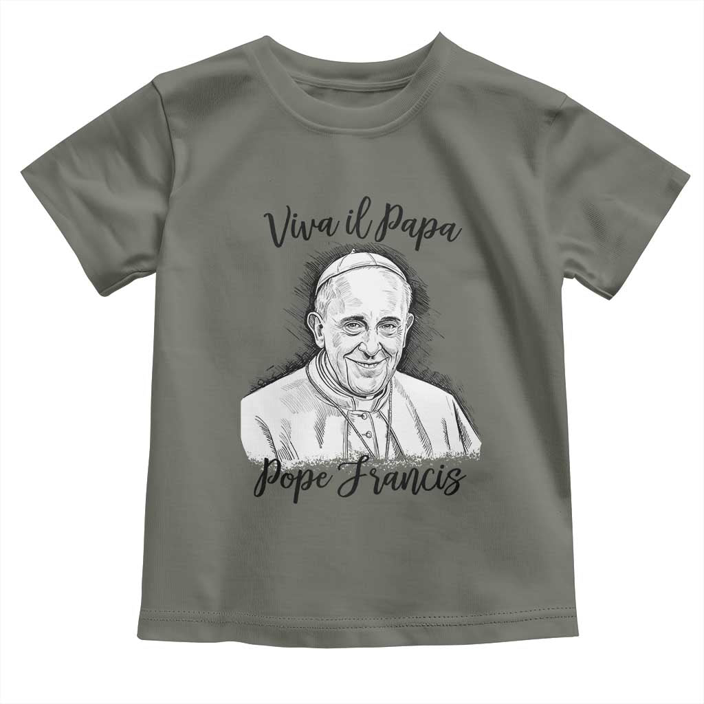 Viva il Papa Pope Francis Toddler T Shirt Thank You Papa Catholic Tribute