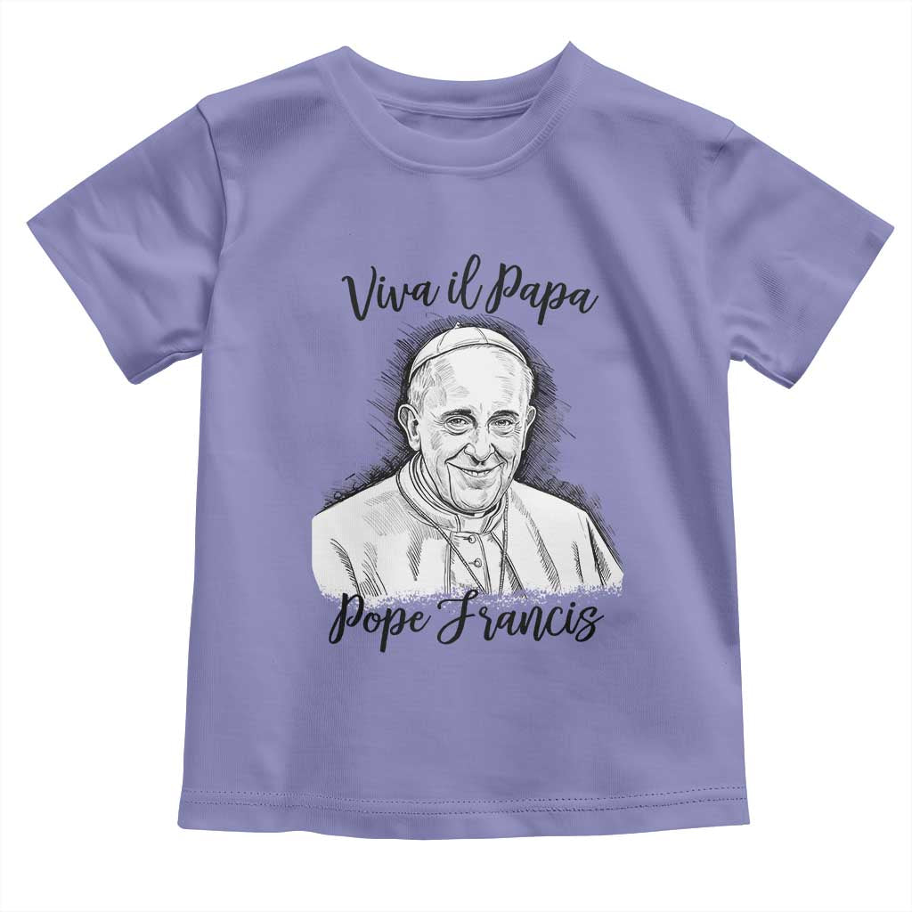 Viva il Papa Pope Francis Toddler T Shirt Thank You Papa Catholic Tribute
