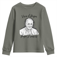 Viva il Papa Pope Francis Youth Sweatshirt Thank You Papa Catholic Tribute