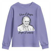 Viva il Papa Pope Francis Youth Sweatshirt Thank You Papa Catholic Tribute