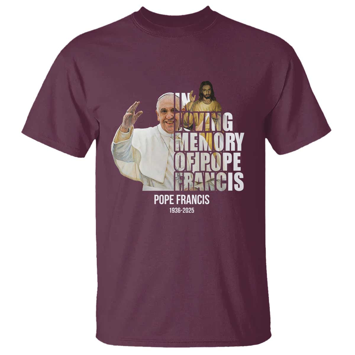In Loving Memory of Pope Francis T Shirt Viva il Papa 1936-2025