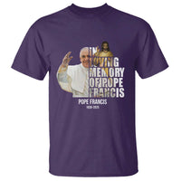 In Loving Memory of Pope Francis T Shirt Viva il Papa 1936-2025